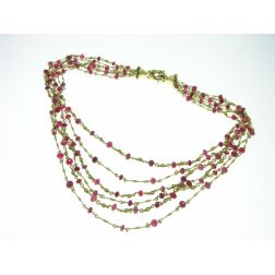 Collana Ruby a più fili