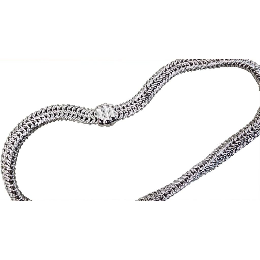 Girocollo largo Semirigido 46cm in Oro Bianco