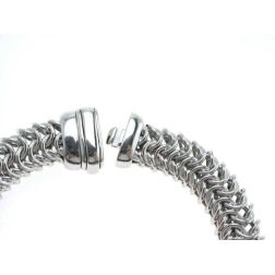 Girocollo largo Semirigido 46cm in Oro Bianco