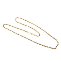 Collana Laccio Corda 70cm x 3.30mm Oro Giallo