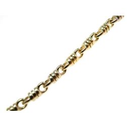 Yellow and White Gold Spring Chain Bracelet