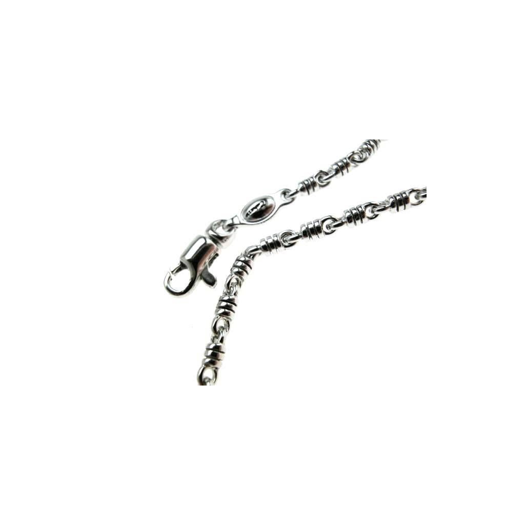 Collana 60cm Catena a molla in Oro Bianco