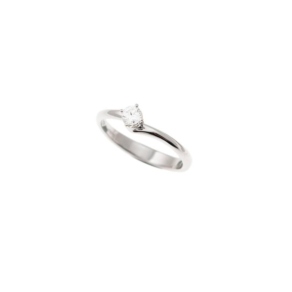 Solitario "Love Panarea" Diamante GIA da 0.20ct Platino