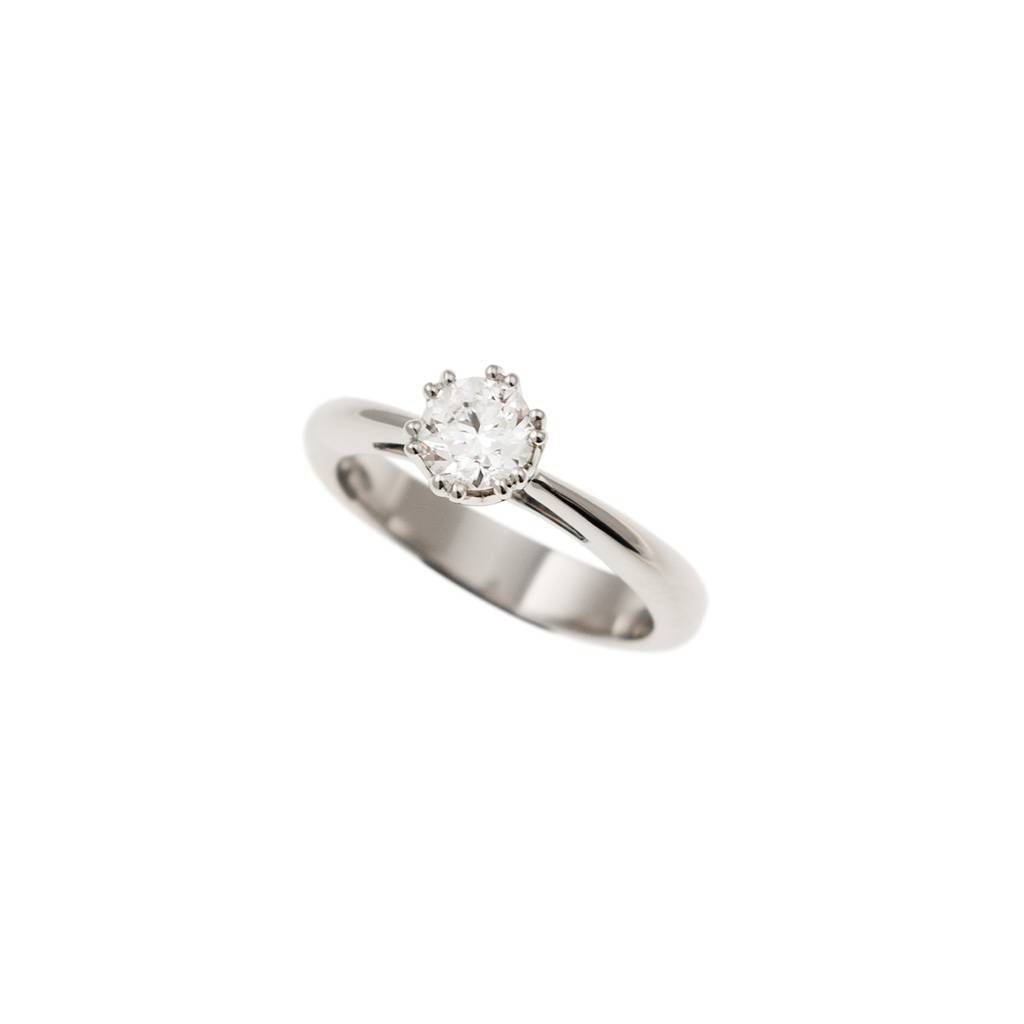 Solitario "Blossom" Diamante GIA da 0.72ct Platino