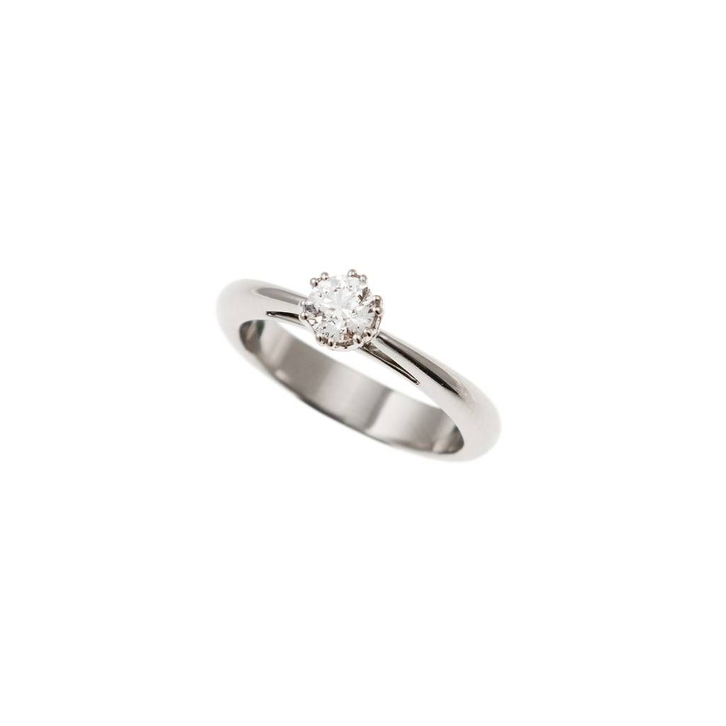 Solitaire "Blossom" 0.40ct GIA Diamond Platinum