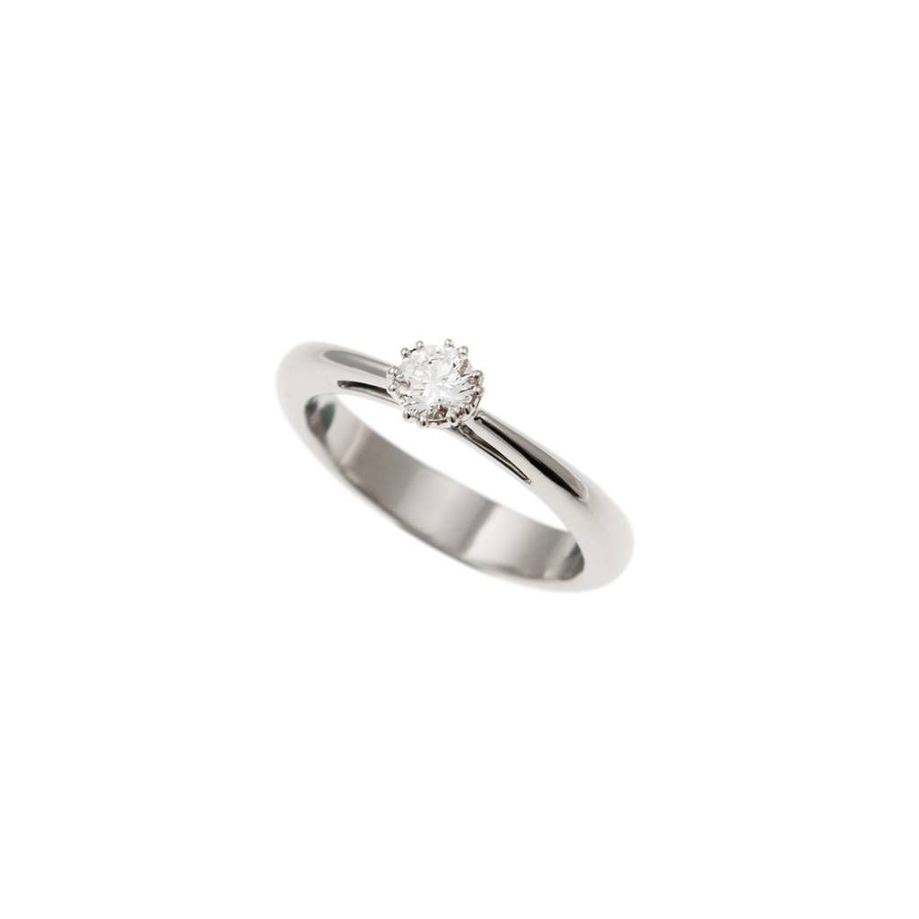 Solitaire "Blossom" 0.30ct GIA Diamond Platinum