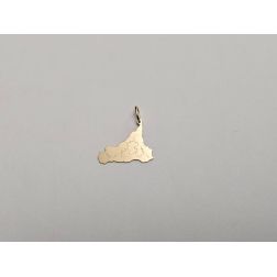 Small Sicily with big Cities Charm in 18kt yellow gold