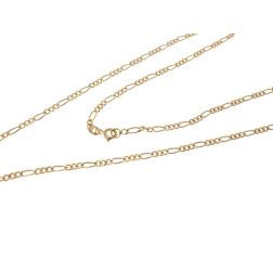 Collana 50cm 3+1 da 1.80mm in Oro Giallo 18kt