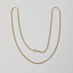 Collana 50cm Catena Traversino 2.50mm x 0.90mm Oro Giallo