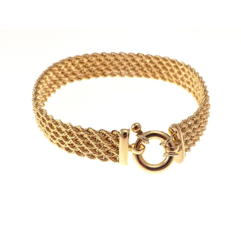 Bracciale Boho In Corda Di Vela – Doppio Intreccio Con Ancora E Cuore, Chiusura Magnetica