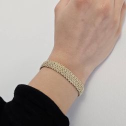 Photo of worn Lightweight Multi-strand Rope Bracelet