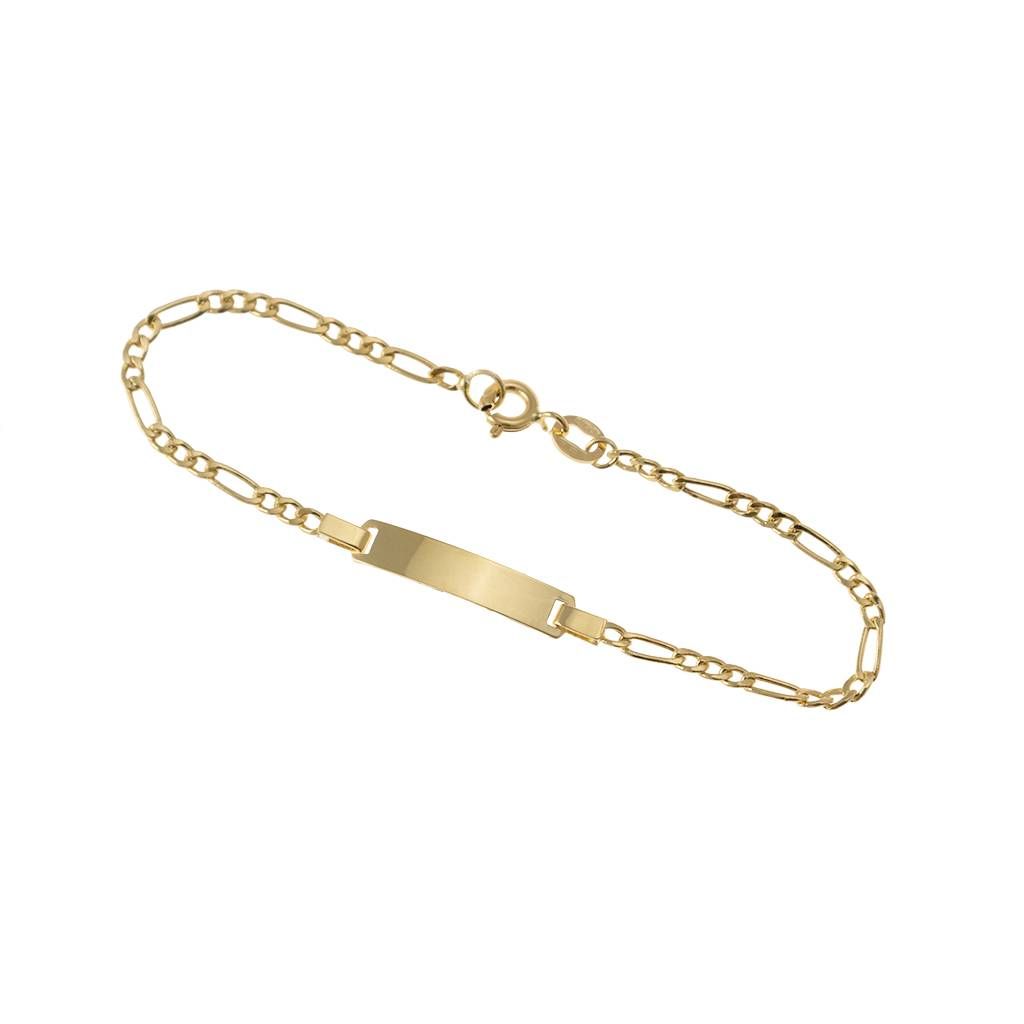 Baby 3+1 Square Bracelet with Yellow Gold Plate
