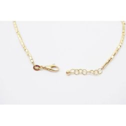 Bracciale/Cavigliera Tubetti ottagonali oro giallo.