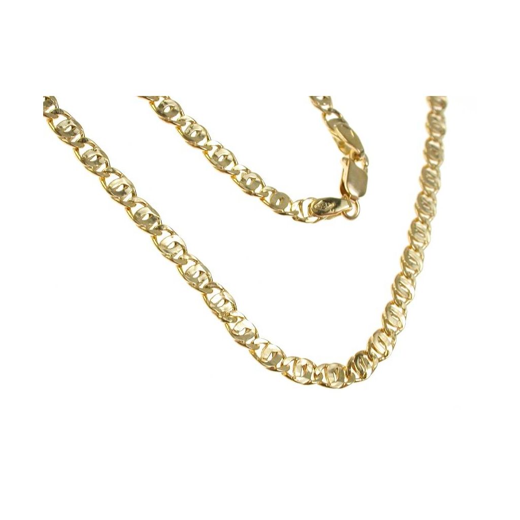 Necklace 50 cm x 4.40mm faceted tiger chain