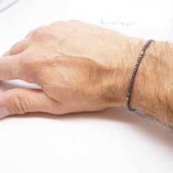 Bracciale Tennis DOT 19cm x 2.50mm foto indossata