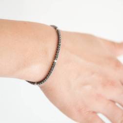 Bracciale Tennis DOT 19cm x 2.50mm foto indossata