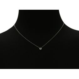 Light Point Necklace Diamond Circle Bezel 5.50mm