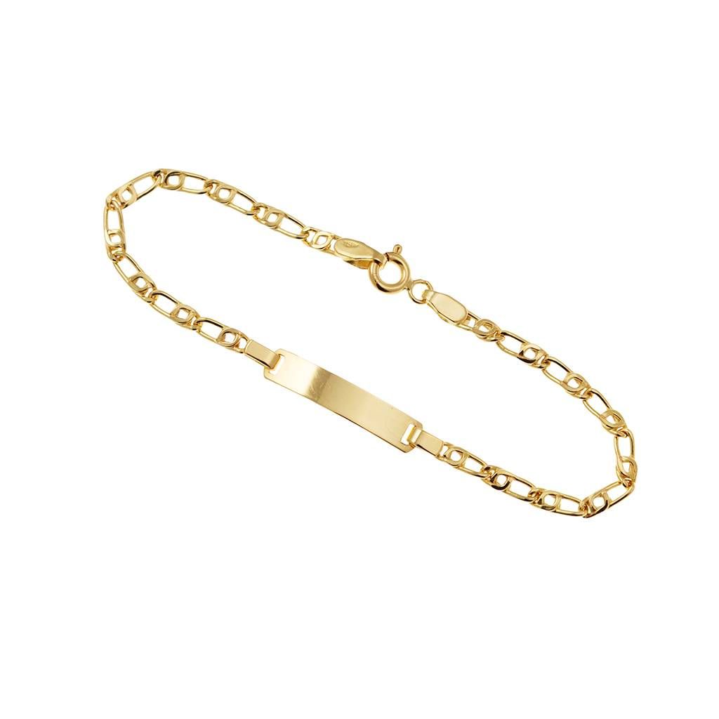 Baby 2.50mm side tiger bracelet with 3.90mm tag