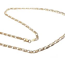50cm chain Necklace 3.80mm side tiger