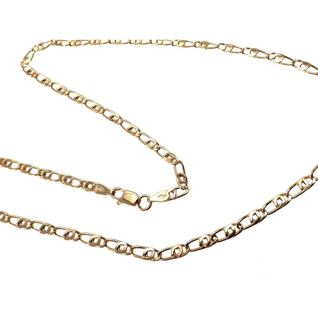 Collana 50cm maglia Tigre laterale 3.80mm