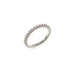 Platinum and 32 Diamonds 2.30mm Twist Eternity Ring - size 12