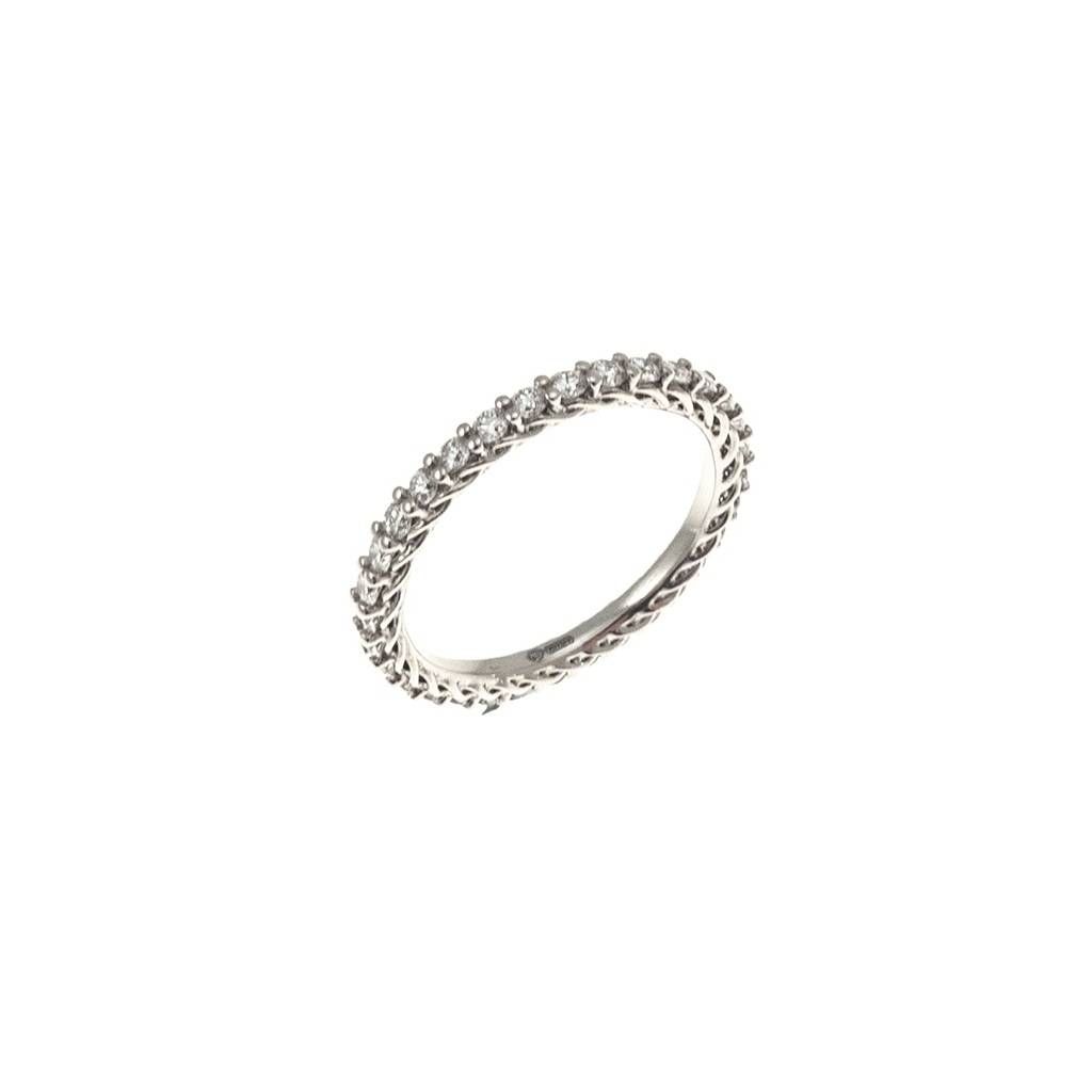Platinum and Diamonds Twist 2.30mm Eternity Ring