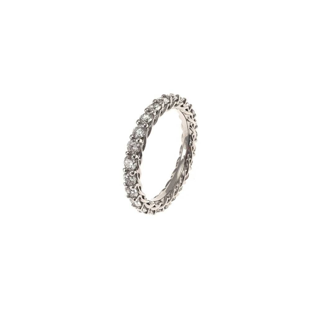 Platinum and Diamonds Twist 2.90mm Eternity Ring
