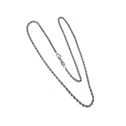 Platinum Rope Link necklace 45cm x 2.30mm