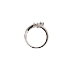 Anello Trilogy Contrariè da 0,50ct - Platino -