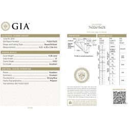 Anello Contrariè tre fili Trilogy 0,95ct Diamanti Certificati GIA - Platino