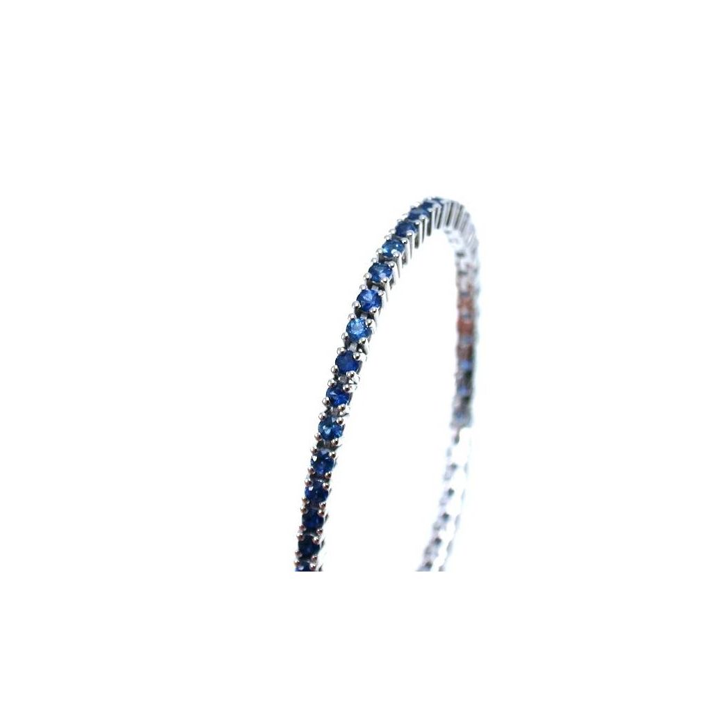 Blue Sapphires Tennis Bracelet 17cm x 1,8mm