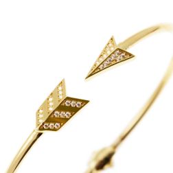 Bracciale Rigido Freccia con Zirconi