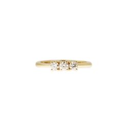 Anello Trilogy Basic 0,30ct oro giallo