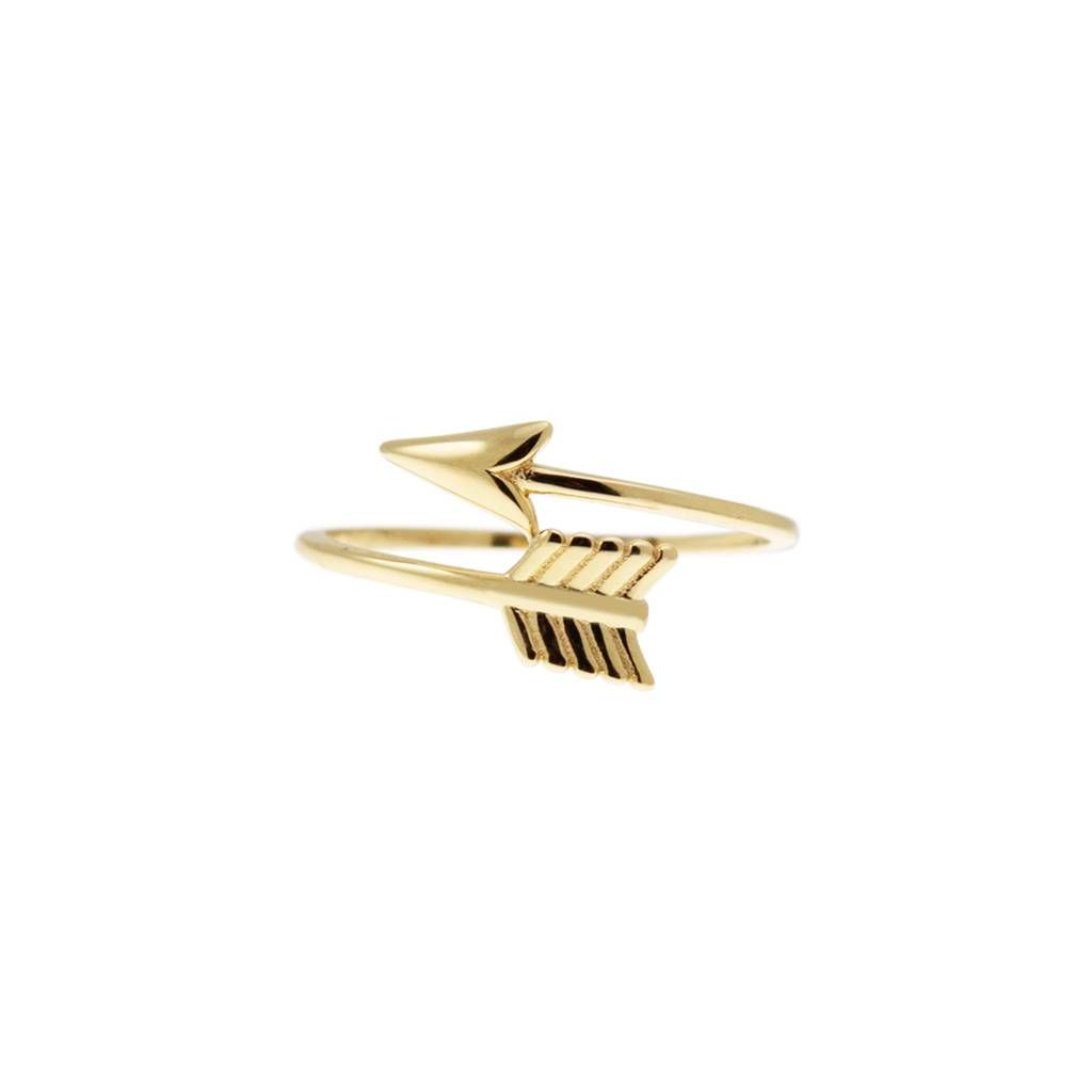 Yellow Gold Arrow Ring