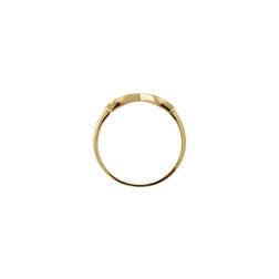 Small Yellow Gold Infinity Ring