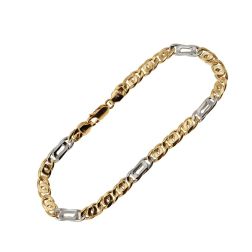 Two-tone Figaro Bracelet 21cm x 5,20mm