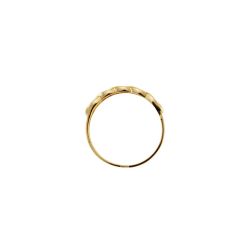 Anello Ovale Intrecciati Oro Giallo