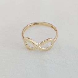 Large Yellow Gold Infinity Ring