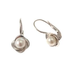 Rosée Classic Hook earrings with Freshwater pearl