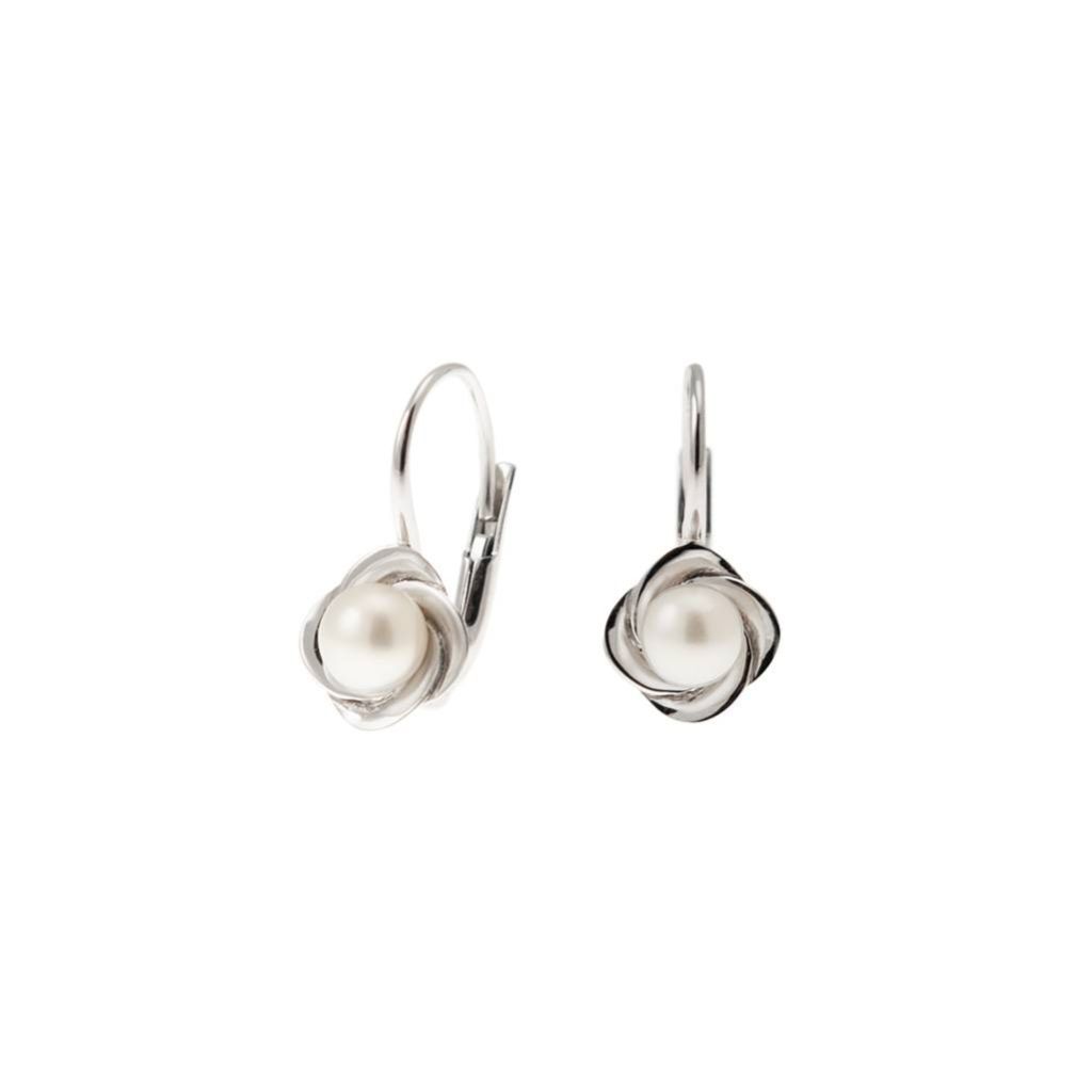 Rosée Classic Hook earrings with Freshwater pearl