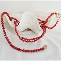 Collana Laccetto in Corallo 70cm
