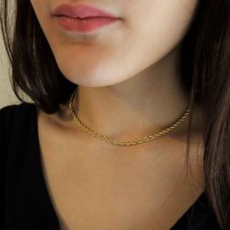 Photo of worn Rope necklace 3.80mm