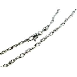 Torchon and Sphere Chain in 18kt White Gold