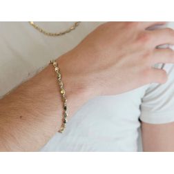 Bracciale D&R in Oro bianco e giallo foto indossata