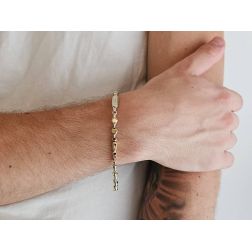 Bracciale D&R in Oro bianco e giallo foto indossata