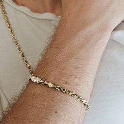 Bracciale D&R in Oro bianco e giallo foto indossata