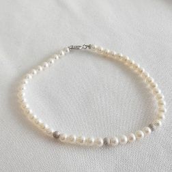 Bracciale Perle Delicious Oro Bianco