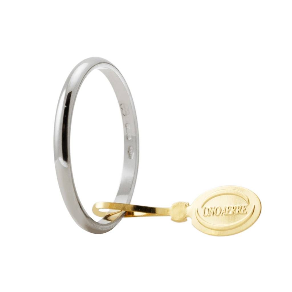 Fede Classica Francesina 1,5gr Oro Bianco UNOAERRE