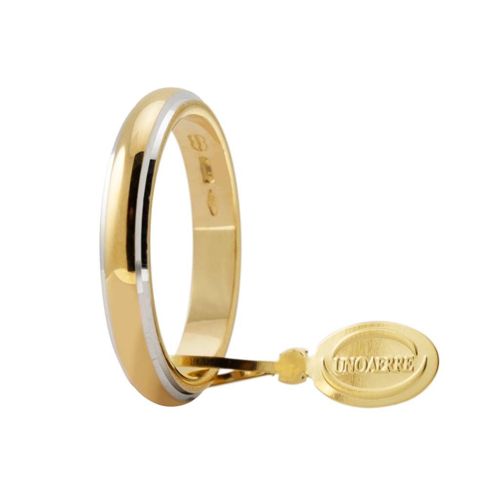 Wedding Band Classic 5g with white borders UNOAERRE