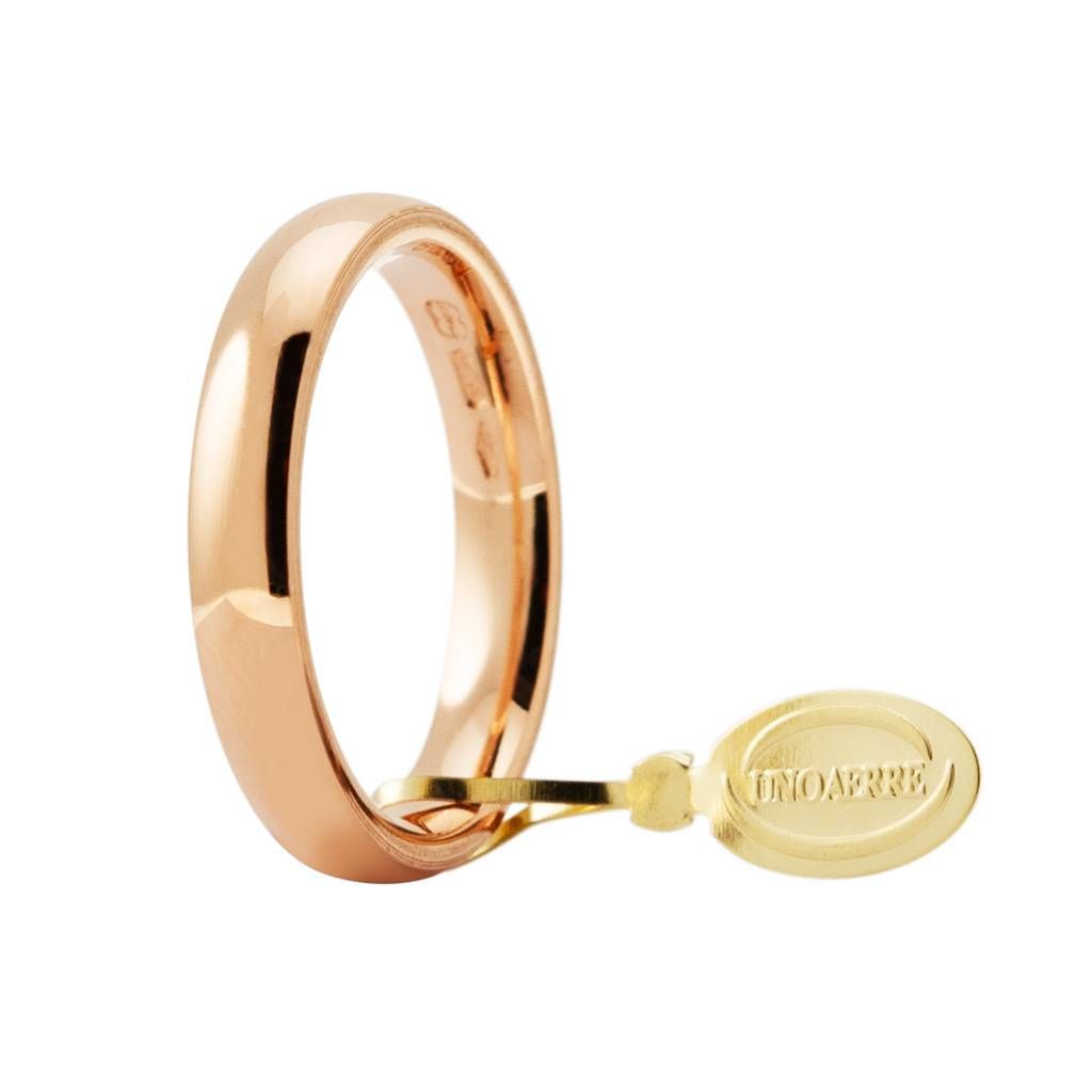 Fede Comoda Oro Rosa 3.5mm UNOAERRE